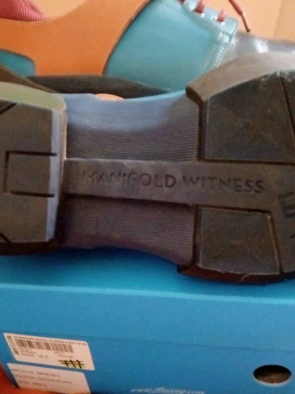John Fluevog Manifold Witness Mens Size 10 Multi Colorblock